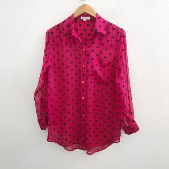 EQUIPMENT Polka Dot Print Button-Up Top Size XS - Picture 1 of 10